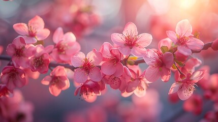 Naklejka na ściany i meble Embrace the beauty of spring through realistic photography
