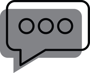 Chat icon vector isolated on background. Trendy message symbol. Pixel perfect. illustration EPS 10. - Vector. png