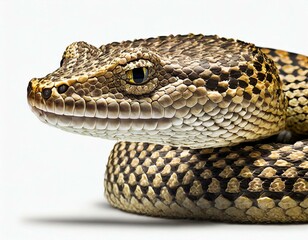 Obraz premium Close-up of the face of a deadly puff adder