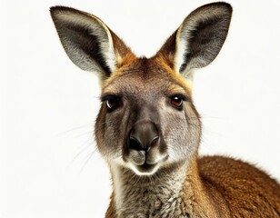 Close-up of the face of a kangaroo