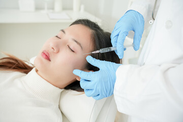 Cosmetic surgery, skin whitening injection, filler injection, Skin reface, beautiful Asian girls...