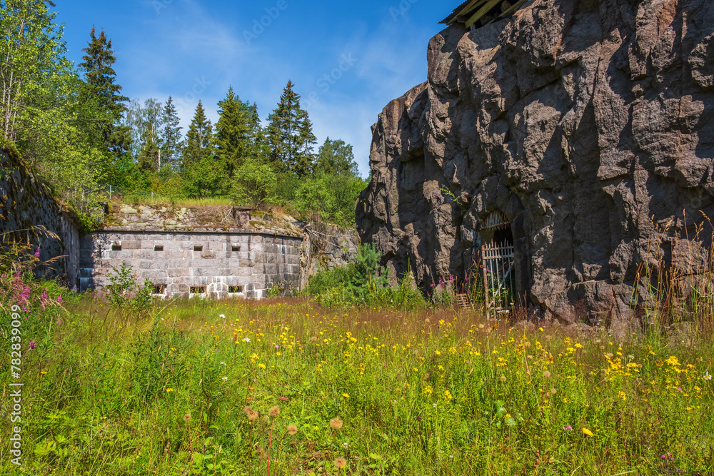 Wall mural Moat in Vaberget fortress in Sweden