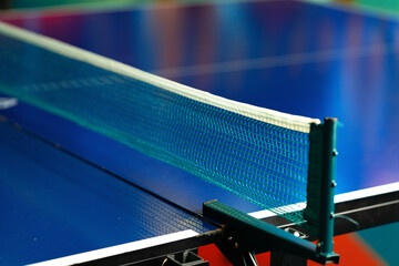 Close Up of a Ping Pong Table