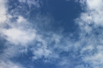 Fototapeta premium blue sky with beautiful natural white clouds