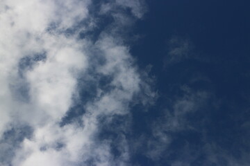 blue sky with beautiful natural white clouds