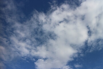Beautiful blue sky and white cloud