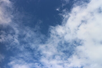 Beautiful blue sky and white cloud