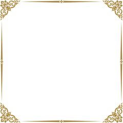 Thai Art traditional asian luxury line art, Thai Pattern flat illustration	
