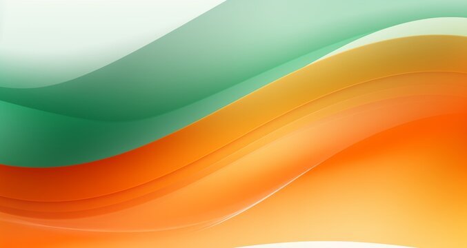 background vector abstract. walpaper gradient wave Green and orange.