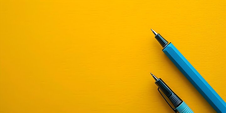 Smart Pen Tracking Student s Study Habits and Academic Performance on Yellow Background