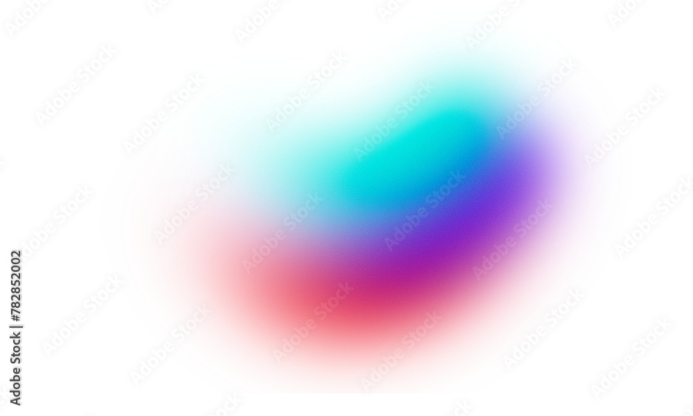 Poster Colorful gradient with noise and blur effects. Gradient beam of light on a transparent background. Colorful glare of neon light
