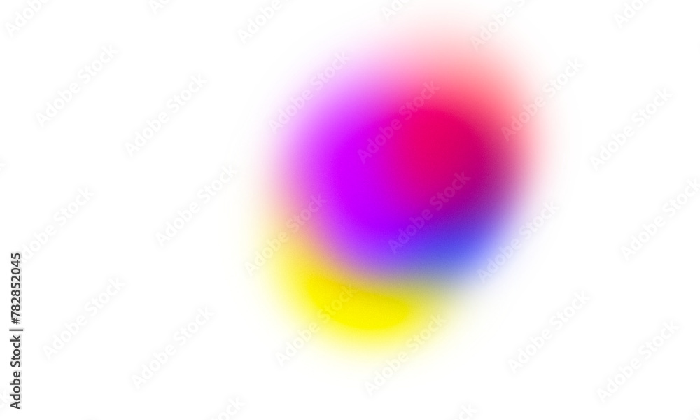Poster Colorful gradient with noise and blur effects. Gradient beam of light on a transparent background. Colorful glare of neon light