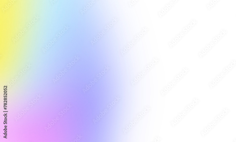 Poster Abstract colorful gradient texture with noise and blur effects. Colorful digital soft noise effect on transparent background. Effect of film overlay on the screen