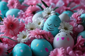 Fototapeta premium Easter Eggs with a twist