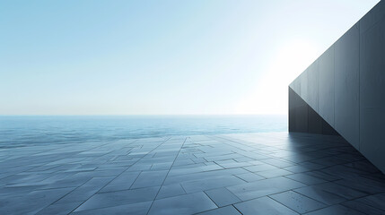 Obraz premium 3D rendering of abstract architecture