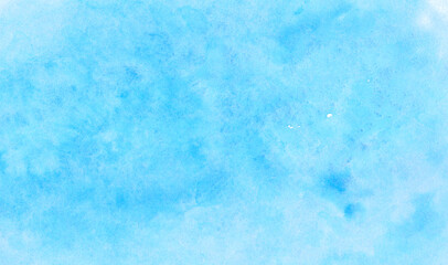 Fototapeta na wymiar 水中みたいな青色絵の具の水彩背景