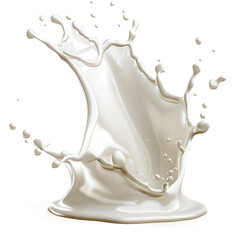 Milk Splash on transparent png