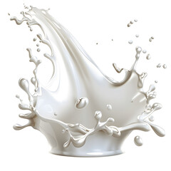 Milk Splash on transparent png