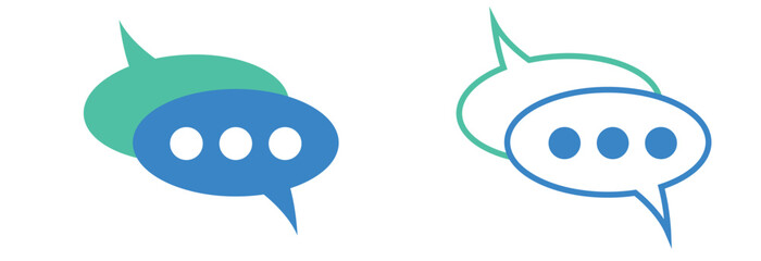 Chat icon vector. speech bubble icon. comment icon vector. message. contact us. Vector Illustration.