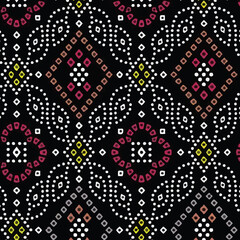 Traditional seamless bandhani patoda pattern Digital design	
