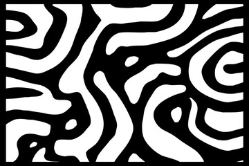 Abstract black and white pattern. For use in graphics. Minimalist illustration for printing on wall decorations