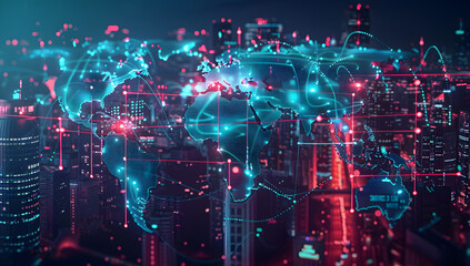 Global Connectivity Map: A Futuristic View of Urban Trade
