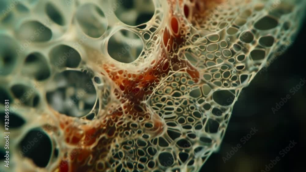 Aufkleber a microscopic view of a root tip with actively dividing cells and emerging root hairs. . ai generati