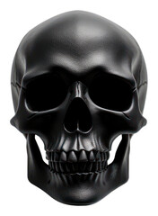 PNG  Skull black white background halloween. 