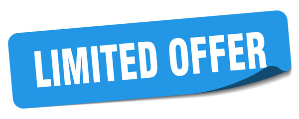 limited offer sticker. limited offer label