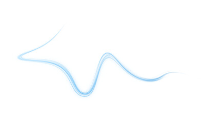 Luminous blue lines png of speed. Format PNG. Light glowing effect png. Abstract motion lines. Light trail wave, fire path trace line, car lights, optic fiber and incandescence curve twirl	
