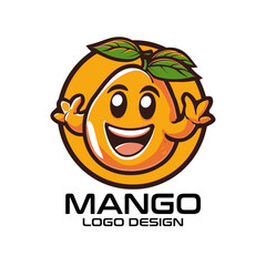 Mango Cartoon Vector Logo Design