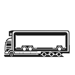 Cargo Truck 🚚 transportation, delivery, boxes. Fast delivery or logistic transport. Easy colour change. City commercial delivery truck template. Vector isolated on white background 