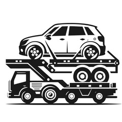 Cargo Truck 🚚 transportation, delivery, boxes. Fast delivery or logistic transport. Easy colour change. City commercial delivery truck template. Vector isolated on white background 