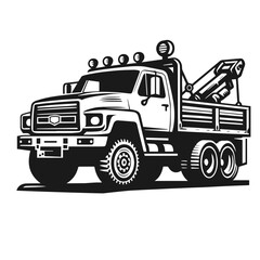 Cargo Truck 🚚 transportation, delivery, boxes. Fast delivery or logistic transport. Easy colour change. City commercial delivery truck template. Vector isolated on white background 