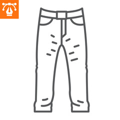Jeans line icon