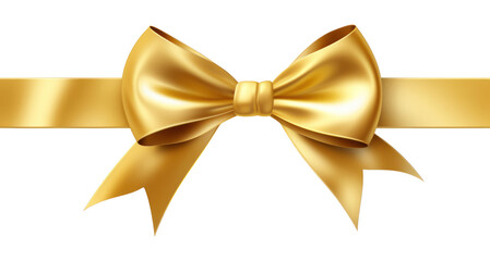 PNG Ribbon gold bow white background