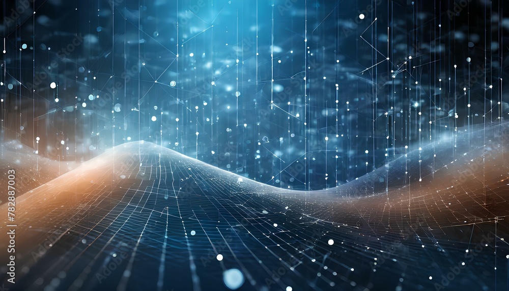 Poster technology digital data abstract background