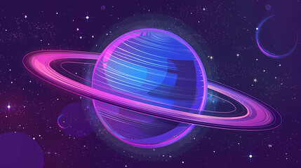 Planet background 3D rendering