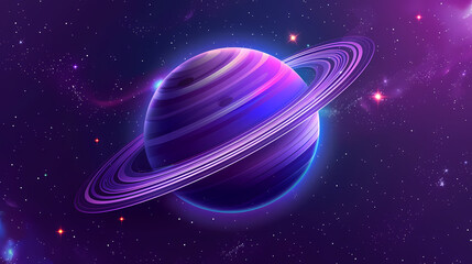 Planet background 3D rendering