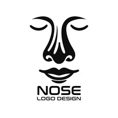 Nose Vector Logo Design