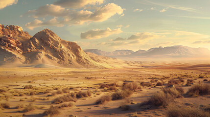 Fototapeta na wymiar Vast Arid Desert