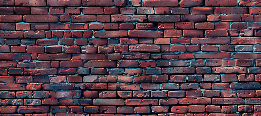 Red brick background texture seamless pattern