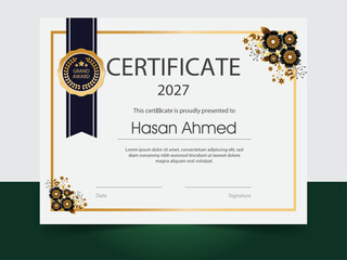 Certificate design template  for your graphic resources