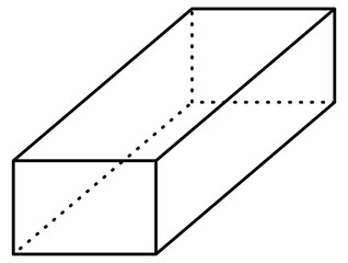 Square shape icon, geometric shape in the studying of science and mathematics