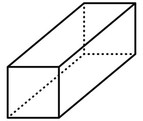 Square shape icon, geometric shape in the studying of science and mathematics