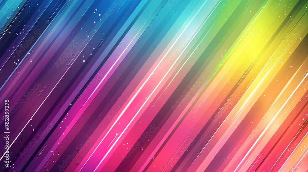 Poster a modern background with color rainbow stripes in an abstract style