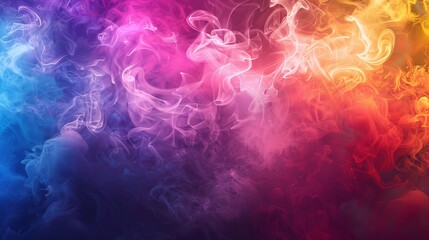 Transparent smoke in an abstract template color flyer. - obrazy, fototapety, plakaty