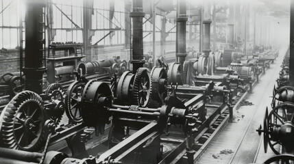 Vintage Industrial Machinery Workshop