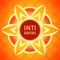 Religious festival Inti Raymi. Inca celebration of the Sun. Pagan holiday in Peru.