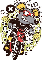 Rat Motocross Rider